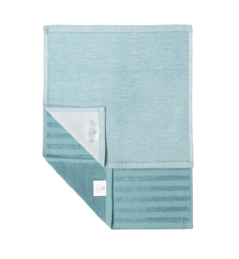 Bumble Premium Dish Cloths 13"x13" (6 Pack) | 100% Natural Ring Spun Cotton | 400 GSM | Highly Absorbent & Soft |Yarn Dyed & Solid Dyed Terry Dish Cloth Set - Aqua