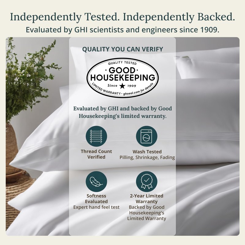 California Design Den Queen Size Sheet Set - 500 Thread Count Sateen, 100% Cotton Sheets, Deep Pockets Bedding Set with All Around Elastic for a Snug Fit - White