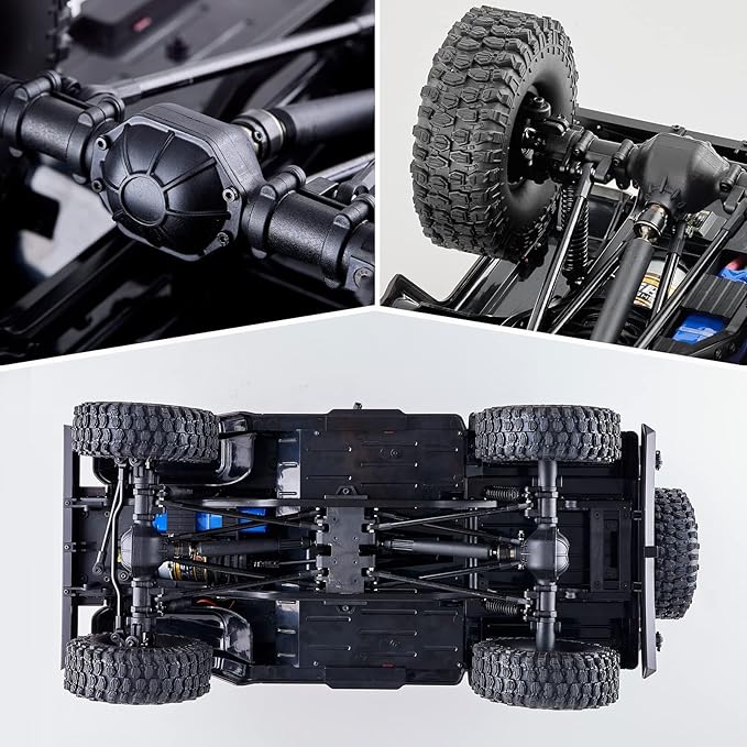 BEEZRC RocHobby 1/10 mashigan RC Rock Crawler for Adults 4WD Off-Road Remote Control Truck Hobby Grade RC Crawler RS Need to Complete