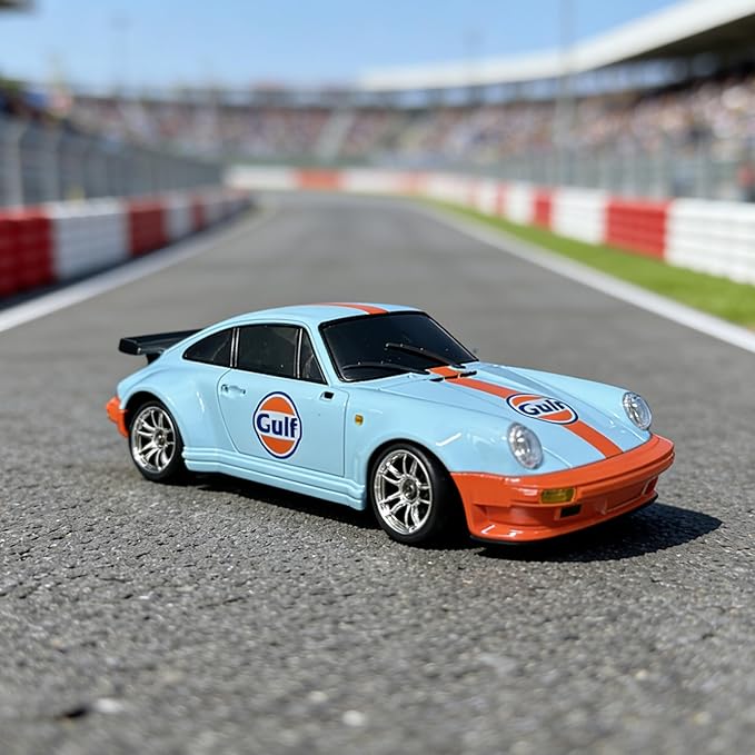 YUCT LDRC 1/18 RWD RC Drift Car with Gyro - Proportional Throttle Steering Metal Drive Shaft Independent Suspension &amp Alloy Shell Drift Cars for Adults (LD1898 Blue)