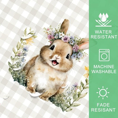 cusugbaso Easter Tablecloth 60x84 Inch Rectangle - Easter Decorations for The Home - Water Resistant Spring Table Cloth Rectangle for Party,Table, Outdoor Decorations