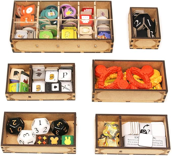 TowerRex Organizer for Root Board Game and Underworld Riverfolk Marauder Clockwork Expansions Storage Insert Accessories Upgrade