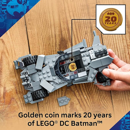 LEGO DC Batman: Batman v Superman Batmobile Building Blocks Set - Super Hero Toy for Kids Boys &amp Girls Ages 9+ - with Armored Minifigure &amp Golden Coin - Gift Idea for Birthdays - 76331