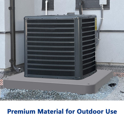 Wintcomfort Wincomfort Condenser Pad for Air Conditioner Heat Pump, 24'' x 24'' x 3'' AC Base Stand Plastic Outdoor Condenser Equipment Anti-Vibration Pads
