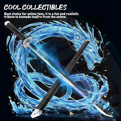 Demon Slayer Swords Building Set 40in Kamado Tanjiro Sword Building Block with Scabbard and Stand Anime Sword Toy Building Set Katana Demon Slayer Gift Toys for Ages 8-13 759 Pcs