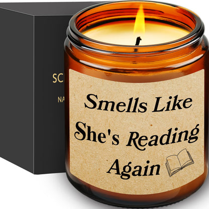 Funny Gifts for Book Lovers, Birthday Gifts Book Candle, Bookish Gift for Readers, Literary Gift, Perfect Present for Reading Lovers Women, Reader, Bookworm Friends