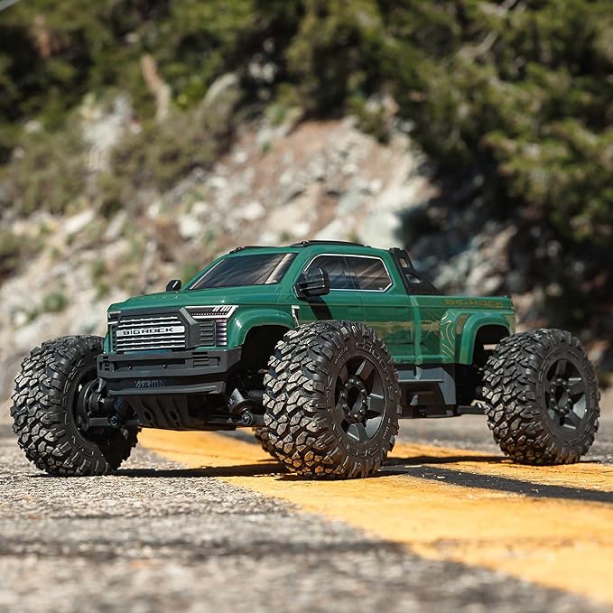 ARRMARC Truck 1/10 Big Rock 4X4 223S BLX BRUSHLESS Street Truck RTR (Batteries and Charger Not Included) with DSC (Green) ARA4312V4T2