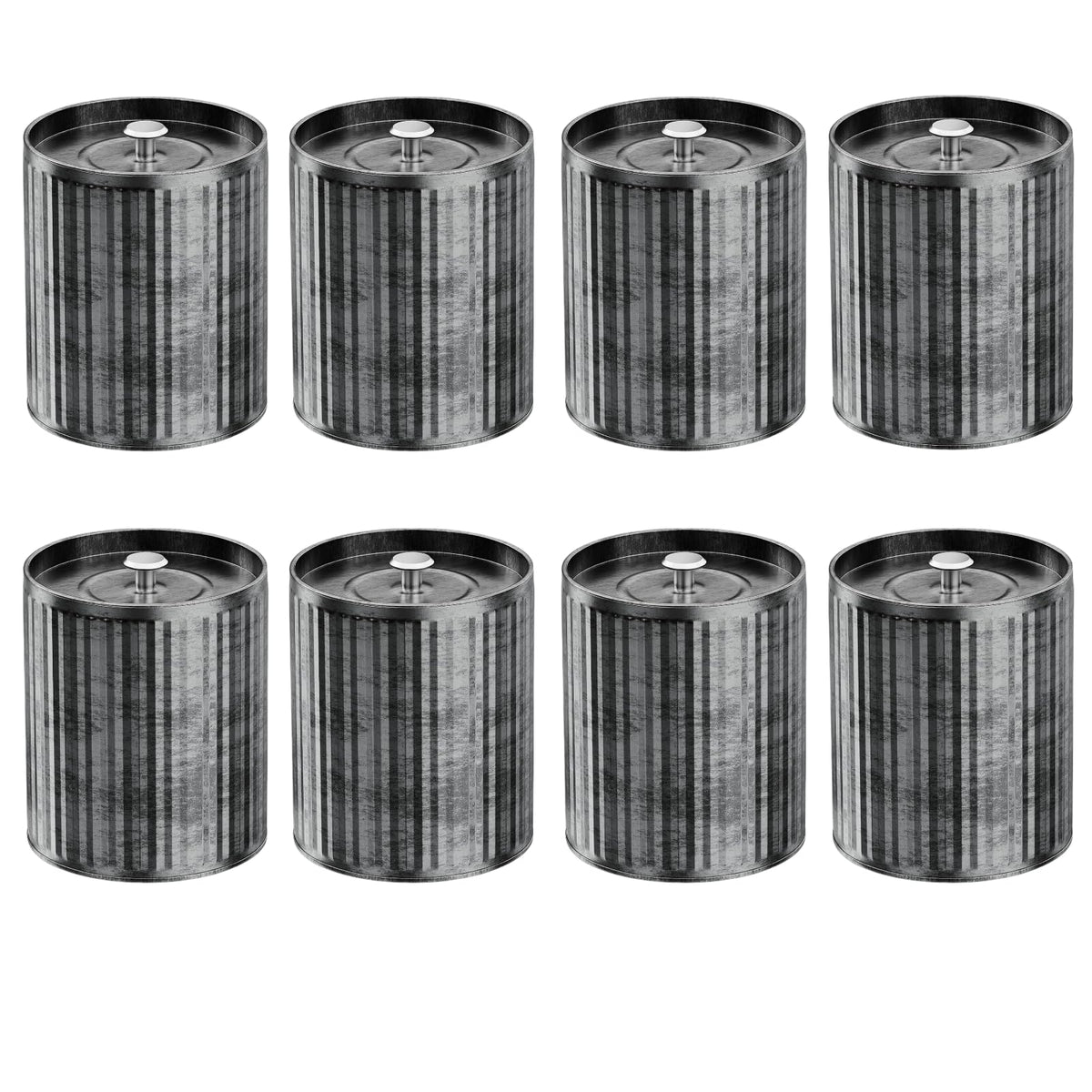 Phinicco 8 pcs 12 oz Empty Candle Tins for Candle Making Vintage Style Candle Jars with Lid