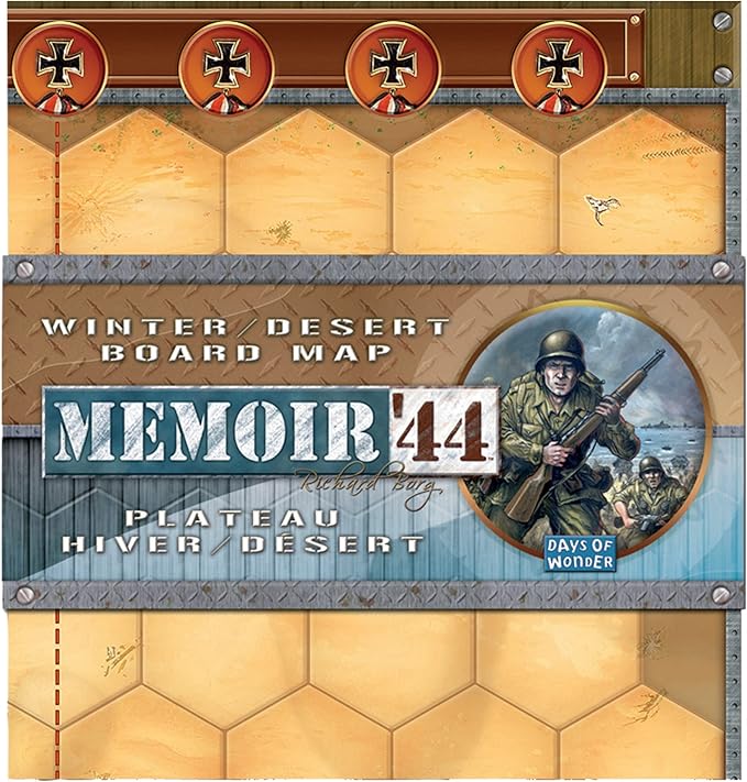 Memoir '44 Winter-Desert Map EXPANSION - Expand Your Battlefield Horizons! Strategy Game for Kids &amp Adults Ages 8+ 2 Players 30-60 Minute Playtime Made by Days of Wonder