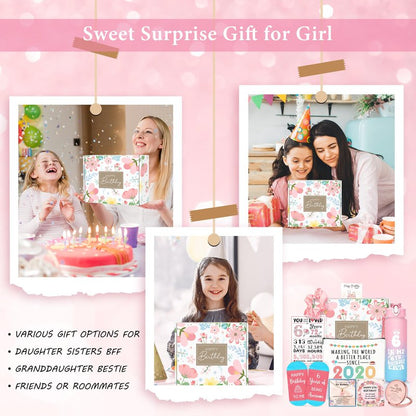6 Year Old Girl Birthday Gift for 6 Years Old Girl Gifts Ideas Popular Six Year Olds Girls Birthday Gifts Accessories Unique Happy 6th Decoration Presents Stuff Trending Things with Tumbler Canvas Bag