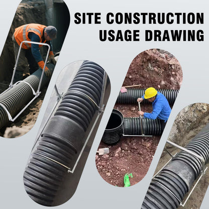 JIAWANSHUN 200-600mm HDPE Corrugated Pipe Tensioner, Manual Docking Pipeline Installation Tool, Fitting Tensioner Tool, Heavy Duty Universal Pipe Clamp