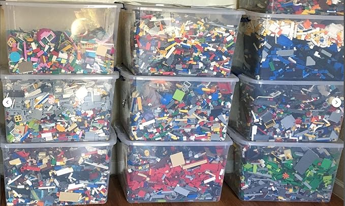 Lego 4 Pounds Bulk Lot! Random Parts Pieces &amp Bricks 500 pcs