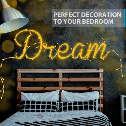 Ariceleo USB LED Fairy String Light, 1 Pack Copper Wire Fairy Lights for Indoor, Bedroom Festival Christmas Wedding Party Patio Decorative Window with USB Interface (16ft./5M,Warm White)