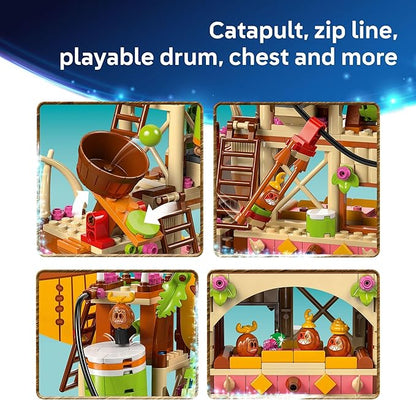 LEGO Disney Moana 2 Kakamora Barge Kids Toy - Pretend Play Building Set for Boys and Girls Ages 7+ - 9 Characters Including Moana Maui Kotu and HeiHei - Gift Idea for Birthdays - 43258