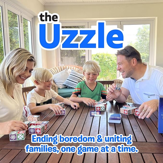 The Uzzle 3.0 Board Game Family Board Games for Children &amp Adults Block Puzzle Games for Ages 4+