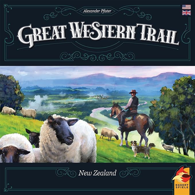 Great Western Trail 2nd Edition New Zealand Board Game - Embark on a Unique Cattle Ranching Adventure! Strategy Game for Kids &amp Adults Ages 12+ 1-4 Players 75-150 Min Playtime Made by Eggertspi