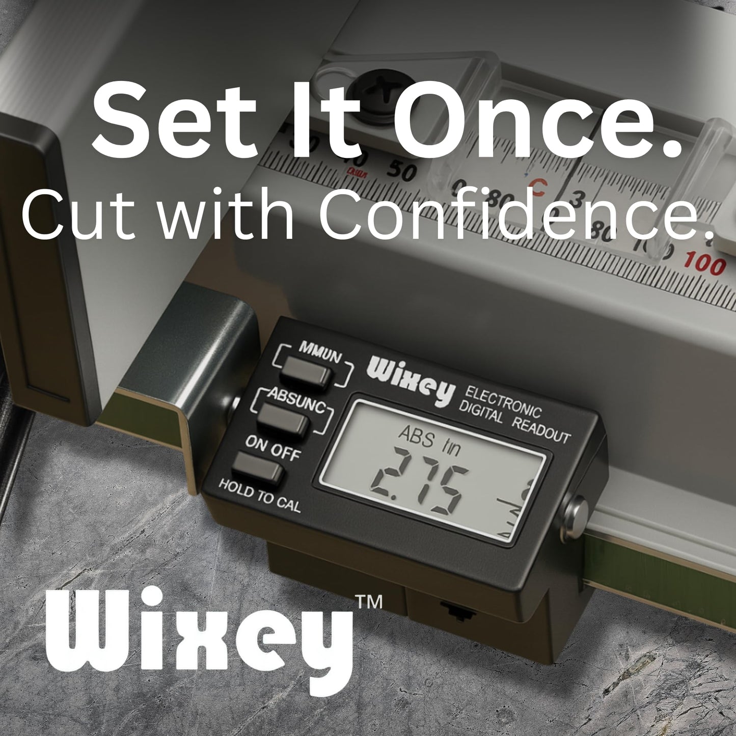 Wixey Saw Fence Digital Readout – Easy-to-Read Accurate Table Saw Fence Upgrade - Durable Digital Dial Indicator - Perfect Precision Measuring Tools for Woodworking Projects