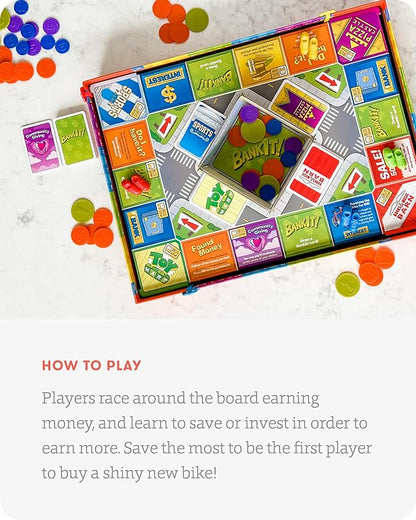 SimplyFun BankIt! - Money Game for Kids - Learn to Save Spend Donate Earn Bank Interest and More - Game for Kids Ages 8 and Up 1 to 4 Players