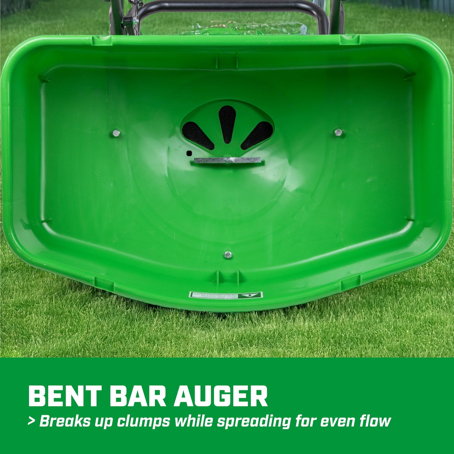 Chapin 89000A Spreader, Lawn and Garden, 80Lbs, TurfPro, Broadcast, Push, Walk Behind, 10" Tires, Weather-Proof, Poly Hopper, Pull-Bar Lever with 15 Setting Gate, Spreads Fertilizer and Seeds