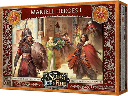 A Song of Ice and Fire Tabletop Miniatures Game Martell Heroes I Box Set (Multilingual Edition) - Strategy Game for Adults Ages 14+ 2+ Players 45-60 Minute Playtime Made by CMON