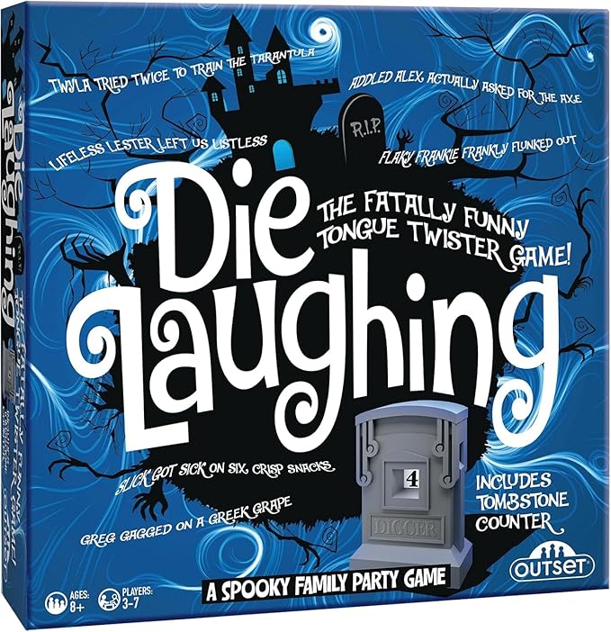 Outset Media Die Laughing - A Spooky Family Party Game - for 3 to 7 Players Ages 8 and up