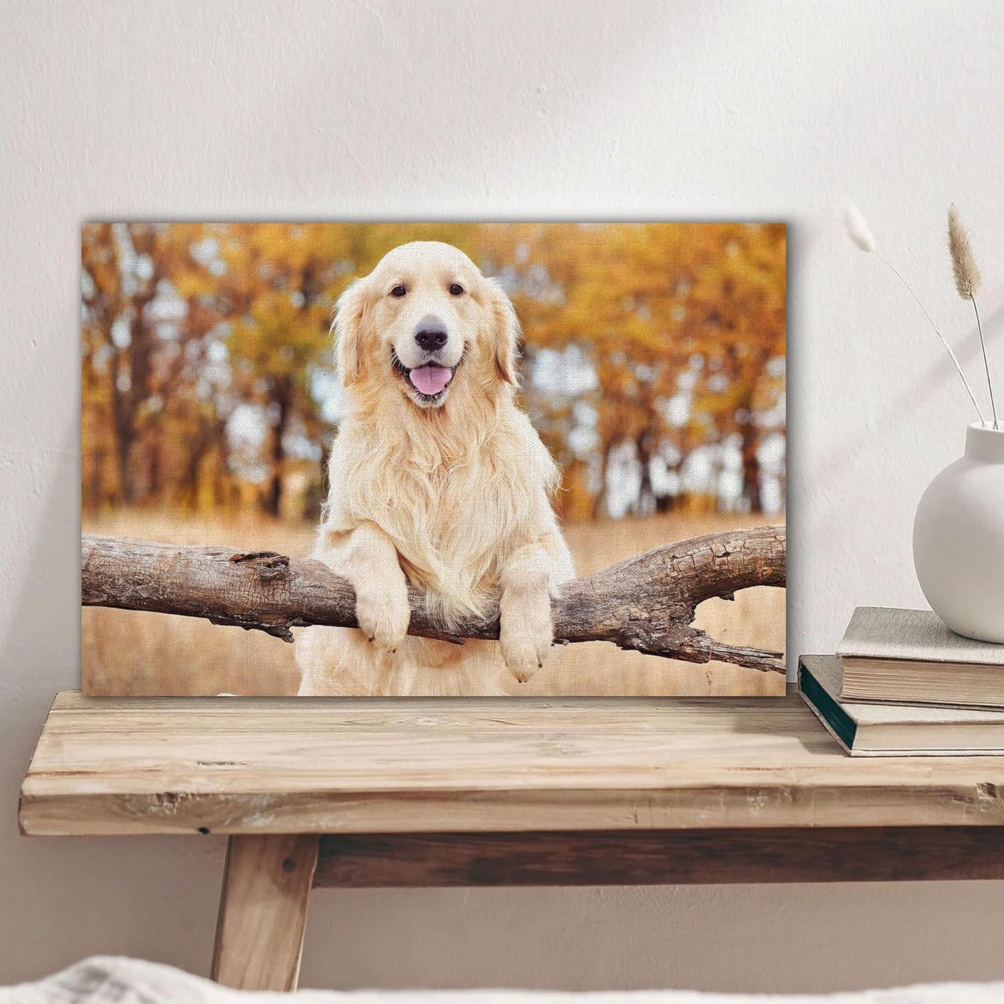 Skiennix Custom Canvas Prints - Personalized Photo Wall Art for Family & Pets | 30x20 Framed Gift