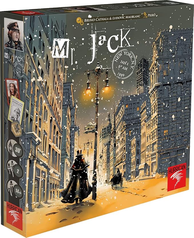 Hurrican Mr. Jack: New York Master a Higher Level in New York Expert Version of the Classic Mr. Jack London 2 Player Game For Ages 14 and up