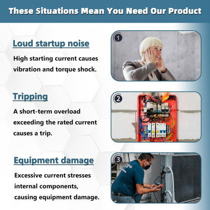 Eshcol AC Soft Start Kit for 1.75-3.5 Ton Air Conditioners, Fit for Home, RV, Commercial, Generators Use. Easy to Install, Reduces Start-Up Current by 70%, 110V-240V. Compatible with Most AC Brands.
