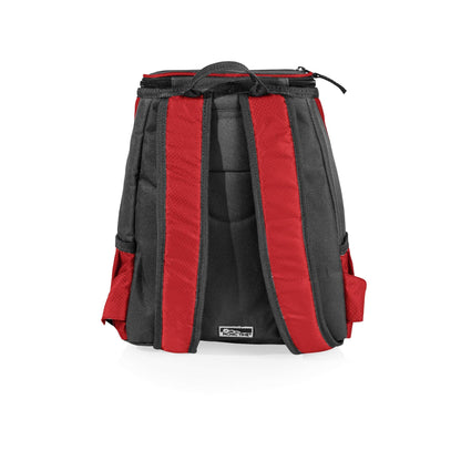 PICNIC TIME Disney Mickey Mouse Backpack Cooler, Insulated Leakproof Soft Cooler Backpack, Waterproof Beach Lunch Bag, Portable Hiking Backpack Ice Chest, Picnic & Travel Bag (Red with Gray Accents)