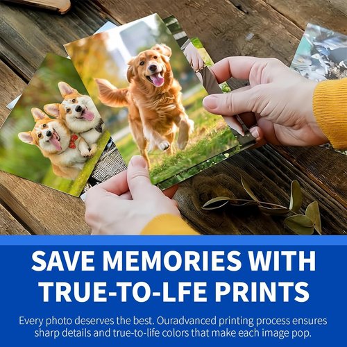 Custom Photo Prints - Water Resistant, Glossy Finish | 10 Pcs, 4” x 6” - Unframed Photo Printing