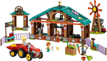 Lego Friends The Sanctuary of The Farm Animals Building Toy with Tractor Mill 3 Mini Dolls and 5 Animals Toys for Girls and Children from 6 Years and Older Gift Ideas 42617