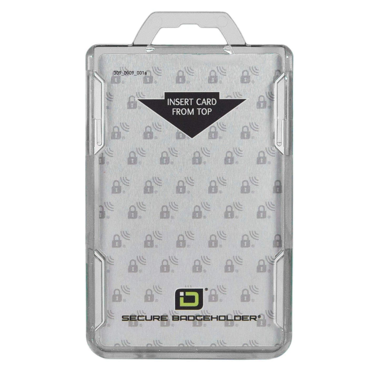 ID Stronghold - RFID Blocking Secure Badge Holder - Duolite 2 Card ID Holder - Poly Carbonate - Heavy Duty Hard Plastic ID Badge Holder - USA Molded and Assembled - FIPS 201 Approved - Clear
