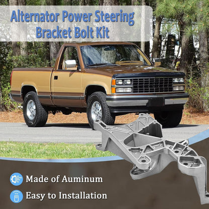 10233233 Alternator Power Steering Bracket Bolt Kit Compatible with Chevy Trucks/SUVs Compatible with GMC Trucks/SUVs 1988-1995 4.3L 5.0L 5.7L Replace# 10118701