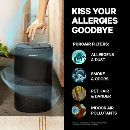 PuroAir 240 HEPA Air Purifiers for Home Large Rooms - Covers Up to 1,000 Sq Ft - Filters Up to 99.9% of Pollutants, Smoke, Pollen, Dust - Quiet HEPA Air Filter - Air Purifiers for Bedroom