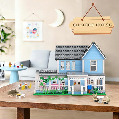 Gilmore House in Stars Hollow Building Set Lorelai Sitcom TV Block Toys for Fans Girls Adults Collectible Model Compatible with Lego Gifts for Birthday Christmas (1107PCS)