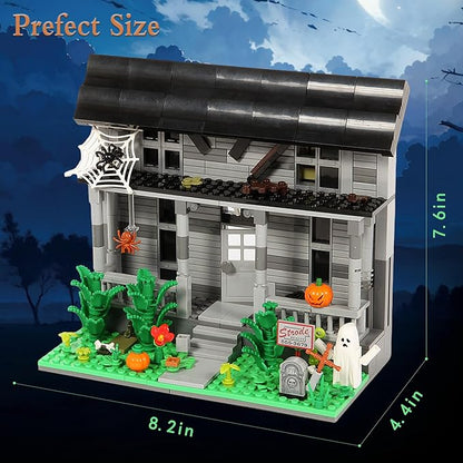 Halloween Movie Building Set – Horror House &amp Figure Toy Building Blocks Compatible with Lego Collectible for Horror Fans &amp Adults Creative DIY Display Toy