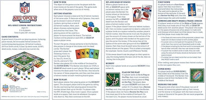 MasterPieces Kids &amp Family Board Games - NFL Opoly Jr. - Officially Licensed Board Games for Kids &amp Family