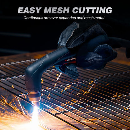 ARCCAPTAIN 55Amp Plasma Cutter, Blowback Non-HF Pilot Arc Plasma Cutting Machine + ARCCAPTAIN Internal Control Auto Darkening Welding Helmet