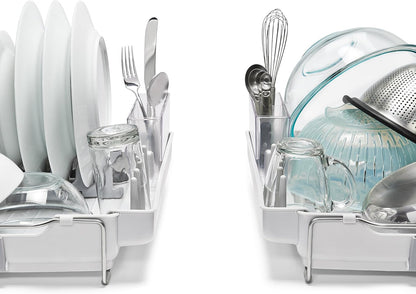 OXO Good Grips Foldaway Dish Rack - Space-Saving Design for Efficient Drying | Compact & Durable