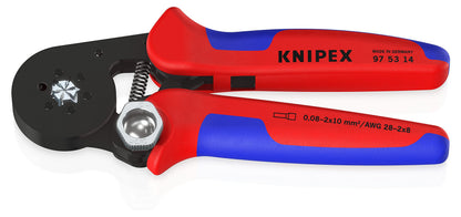 Knipex 97 53 14 Crimping Pliers for end sleeves with self-adjustment 0,08-10mm