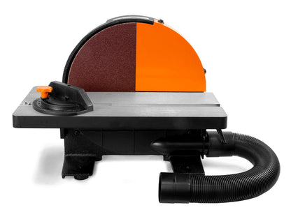 WEN 65812 12-Inch Benchtop Disc Sander with Miter Gauge and Dust Collection System