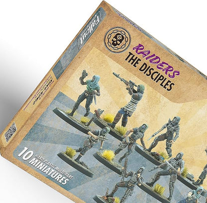 Modiphius Entertainment: Fallout Wasteland Warfare: Raiders - The Disciples - 10 Unpainted Figures Nuka World Wave Miniatures Compatible w/ Factions
