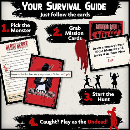 Let's Split Up - an Outrageous Horror Spoof Game | Ages 12+ 4-12 Players | Halloween Games for Teens | Horror Board Games Alternative | Outdoor Games | Teen Boys Gift Ideas | Pulse-Pounding Thrills!