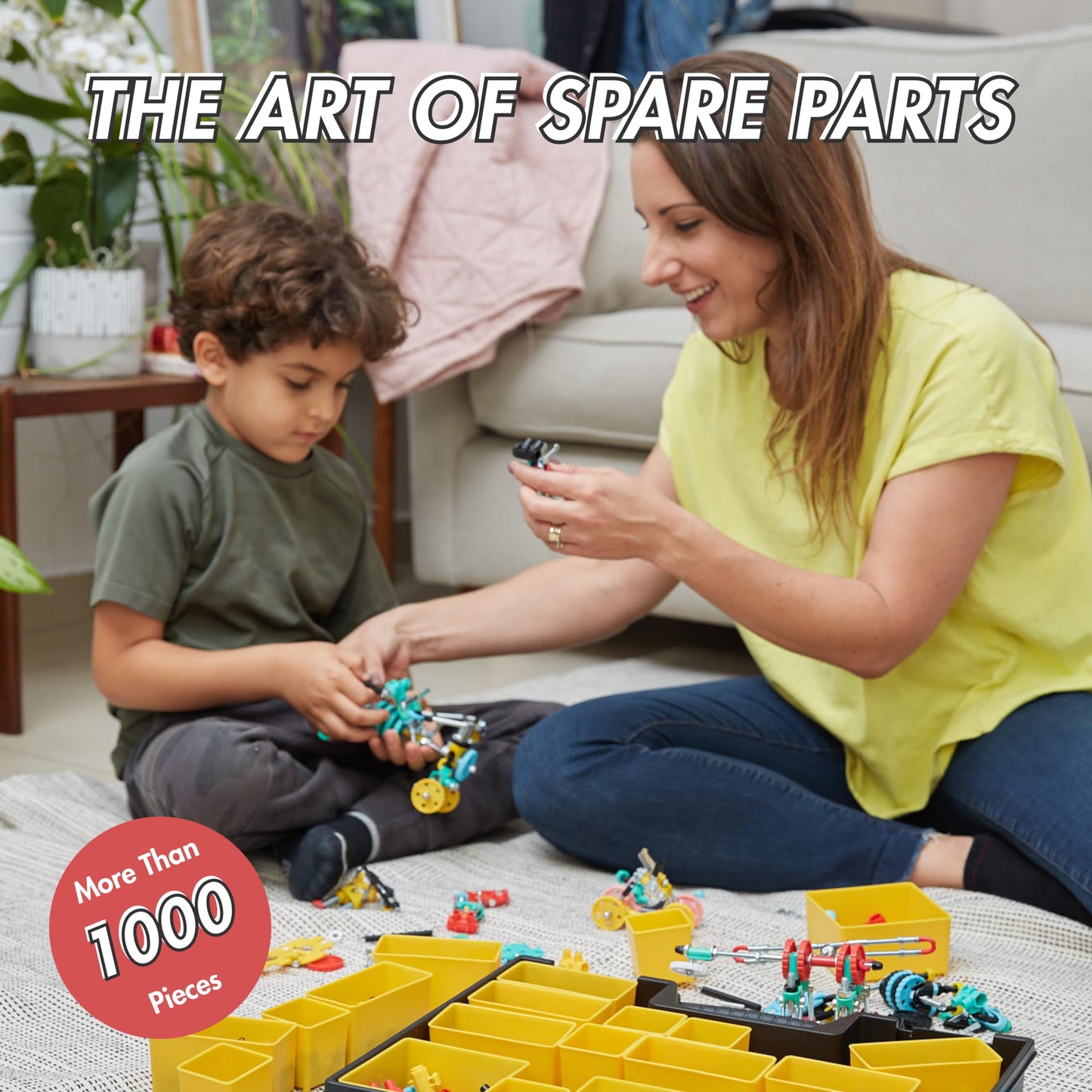 The Off Bits Educational STEM Toys for 6+: Robot Toy Building Sets, 3-in-1 Engineering Kit for Boys and Girls, Build Your Own STEM Building Toys with Endless Possibilities (Family Kit)
