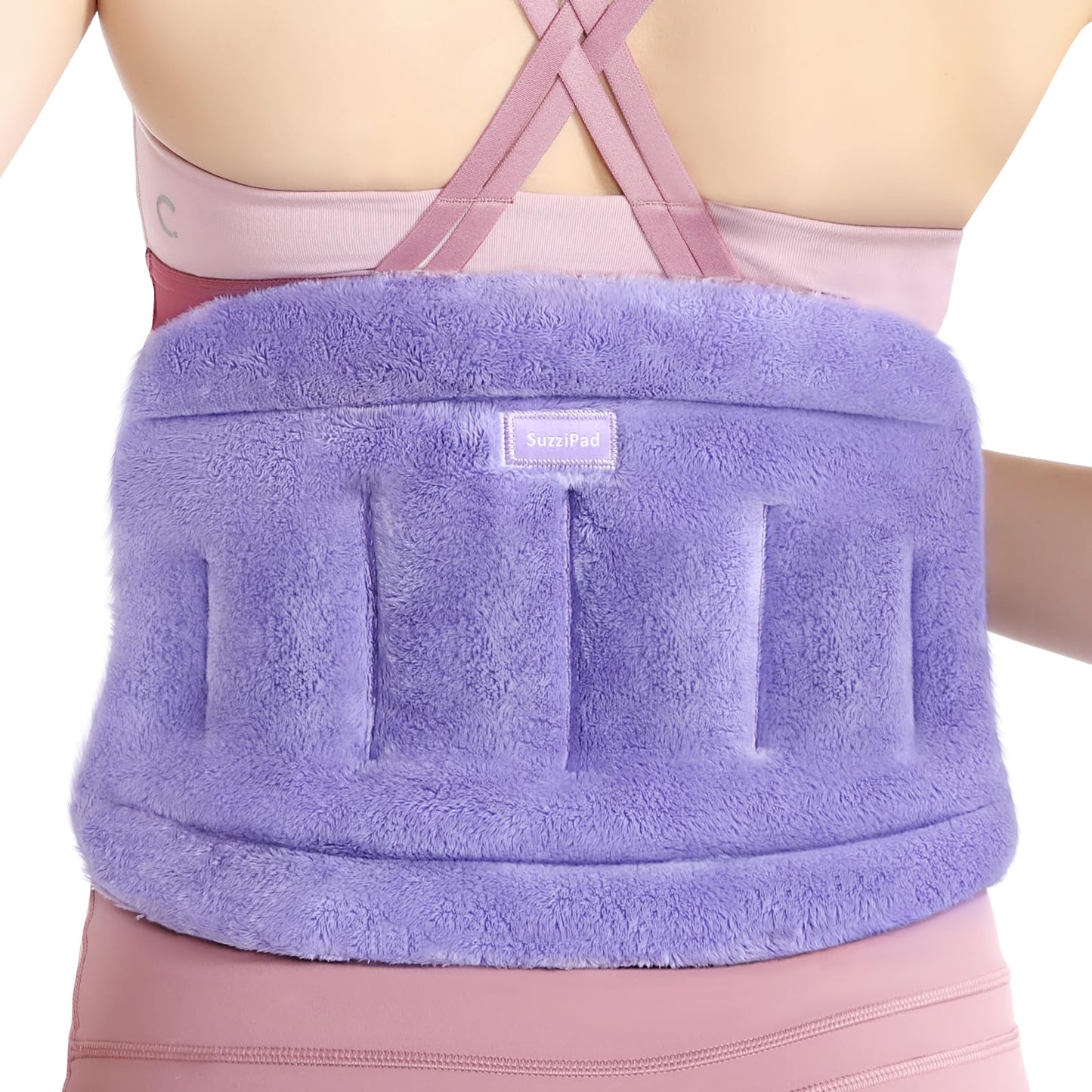 SuzziPad Microwave Heating Pad for Back Discomfort, Microwavable Heat Pads for Lumbar, Waist, Stomach, Neck Shoulder, Wrap with Moist Therapy, Warm & Cold Compress