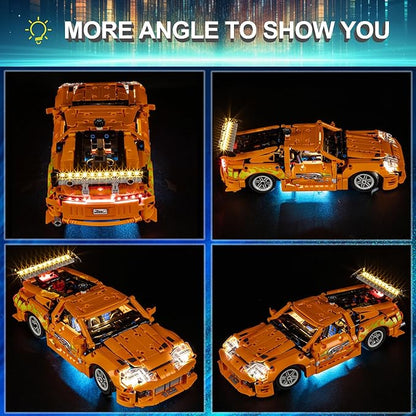 LED Light Kit for Lego 42204 Fast and Furious Supra-MK4 Set Compatible with Lego 42204 Building Blocks Model(Not Include Blocks Set)