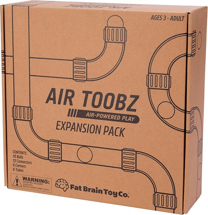 Fat Brain Toys Air Toobz Expansion Pack - Air-Powered STEM Building Toy for Kids &amp Teens Kids Building Toys STEM Toys for 3+ Year Old