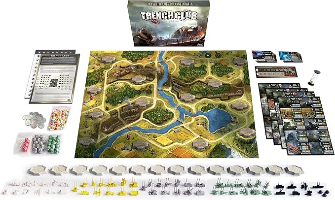 Trench Club WWI War Miniatures Strategy Board Game Ages 14+ 1-4 Players 2+ Hours Playing Time
