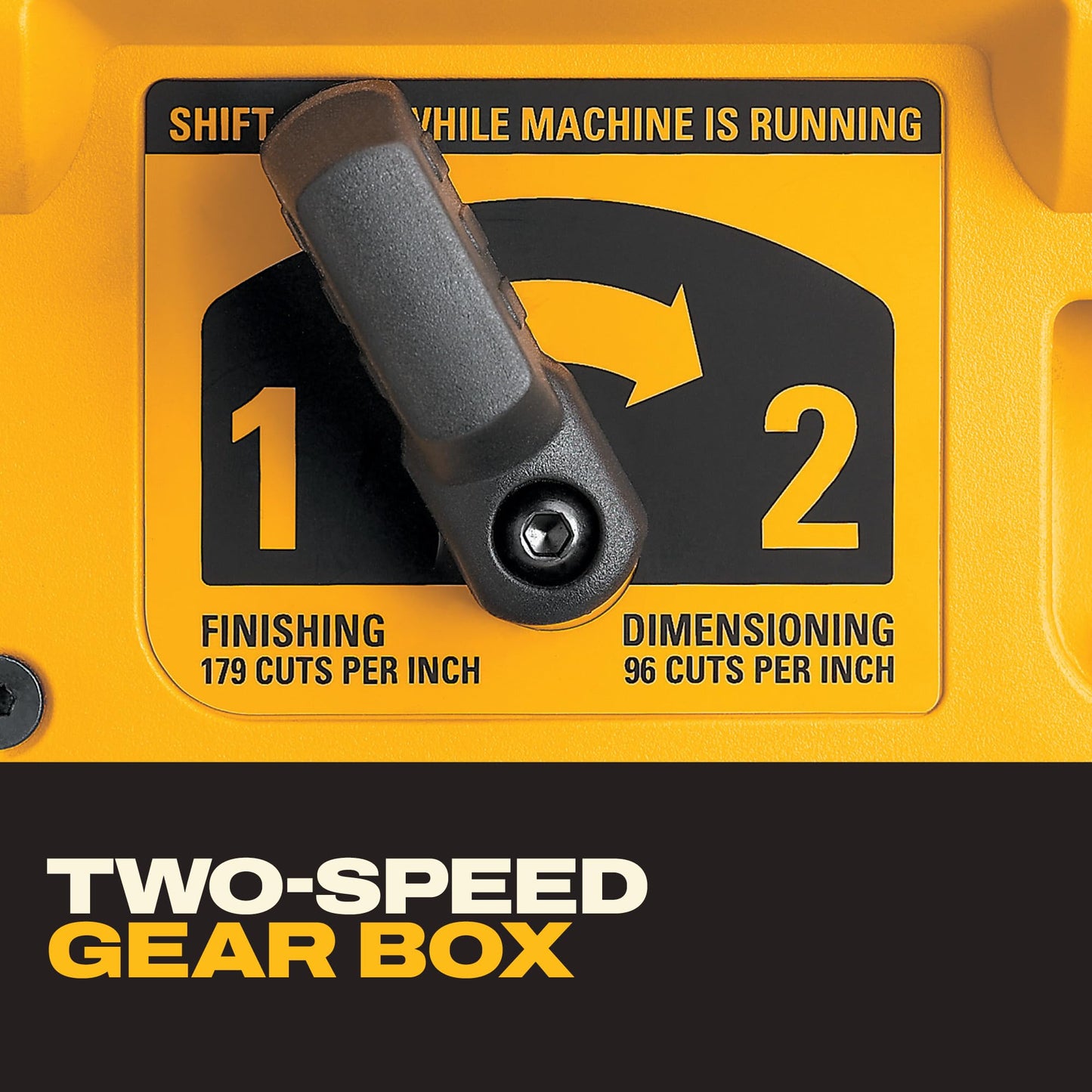 DEWALT Thickness Planer, 13-inch Wood Planer, Three Knife Two Speed, 15 Amp, 20,000 RPM Motor (DW735X)