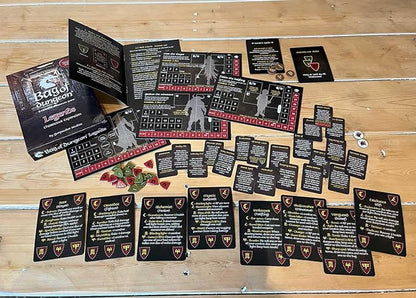 Bag of Dungeon Bag of Dungon Legends Character Expansion Pack - use with Any Board Game - with Added Destiny Skill Cards Encounter Cards and 4 new Brave Heroes - (2nd Edition)
